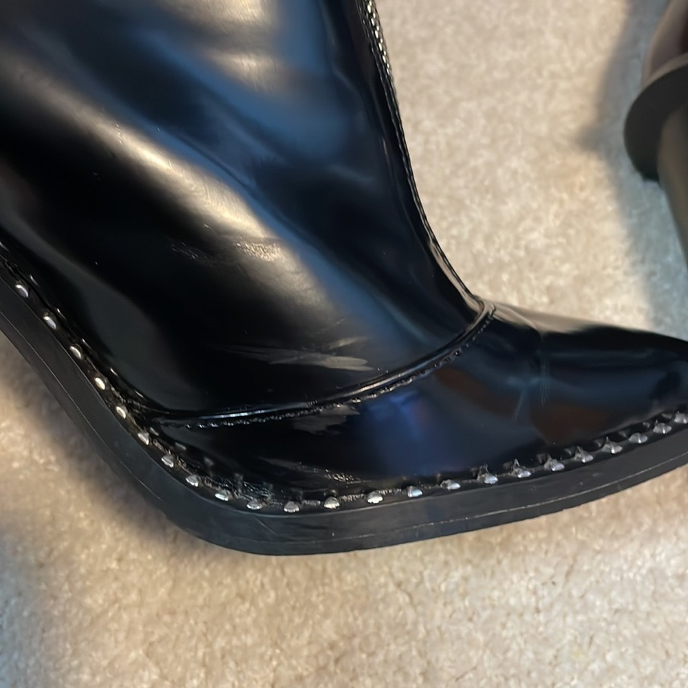 Steve Madden Dominate Chunky Heel Studded Boots - Picture 8 of 10